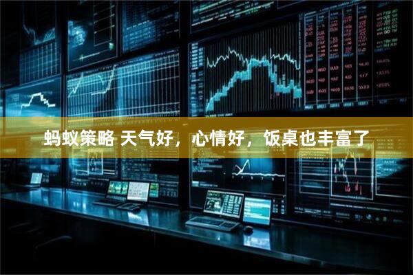 蚂蚁策略 天气好，心情好，饭桌也丰富了